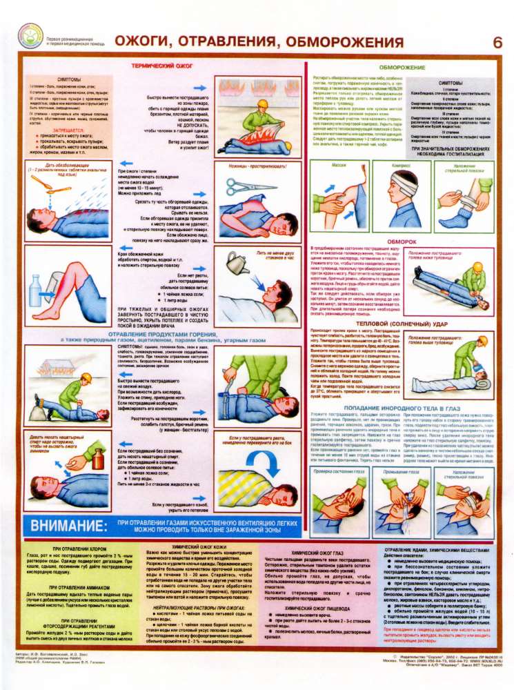 Ожоги. Отравления. Обморожения.